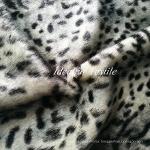 Custom Soft Leopard Print Faux Fur Printed Fabric